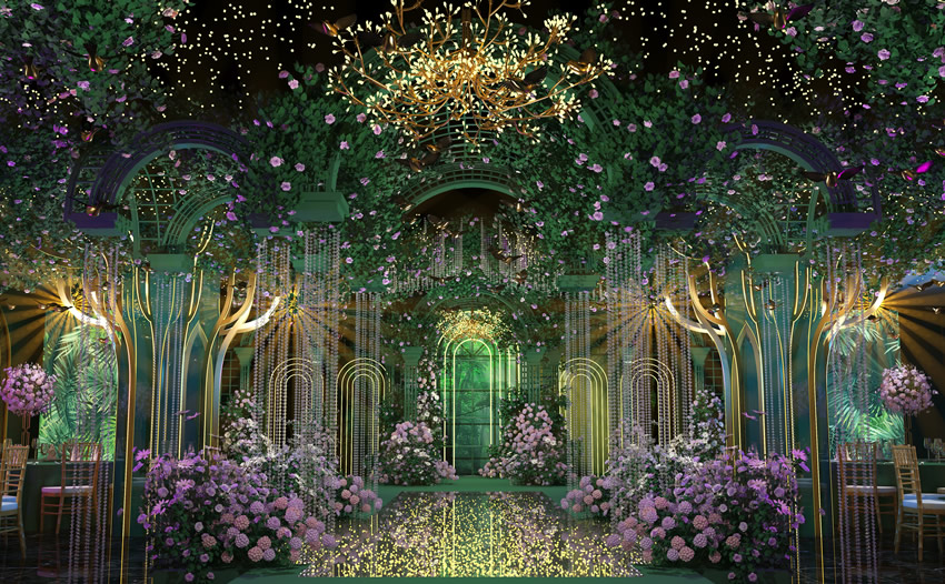 南票奇妙森林婚礼堂效果展示