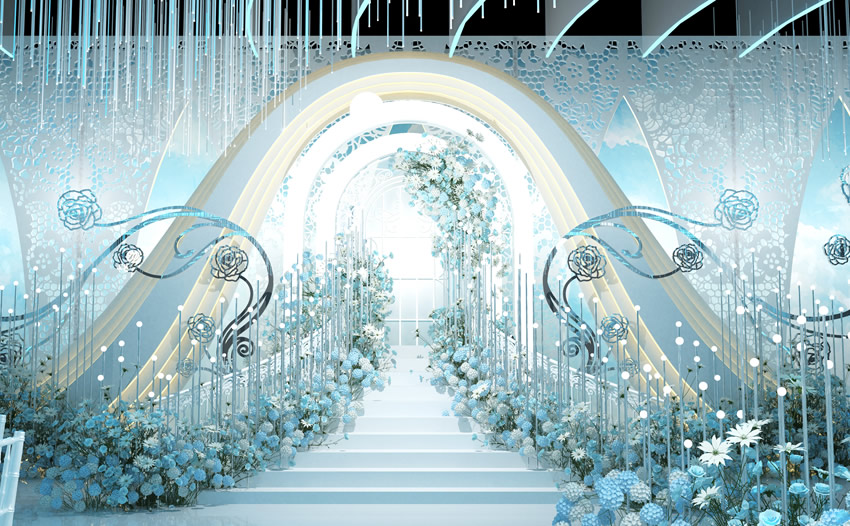 南票釡香烙馍村水晶厅效果展示